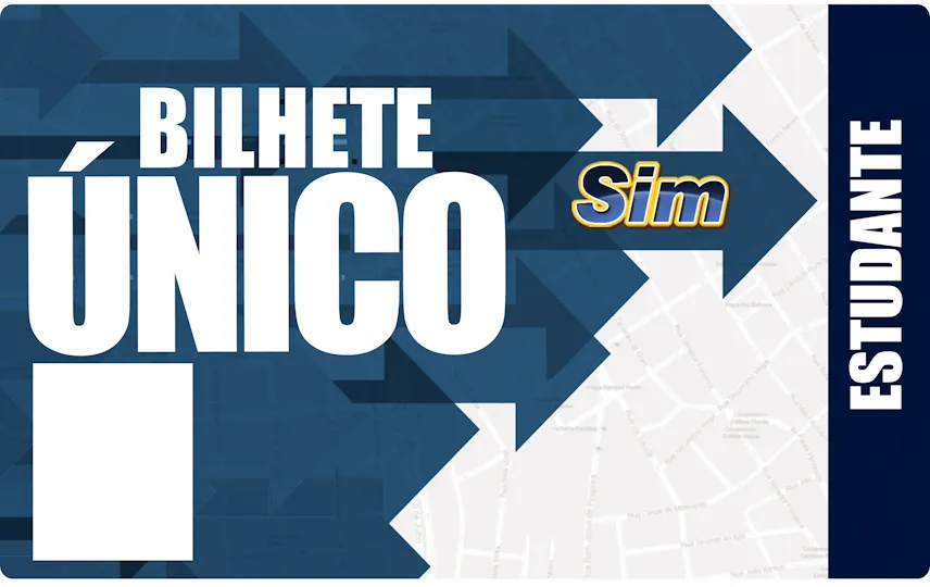 Cartão Bilhete Único Estudante.